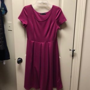 Wine swing dress